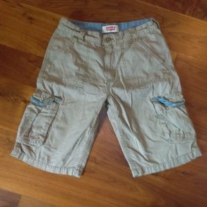 Boys White Levi Shorts